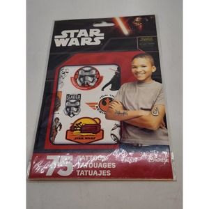 2015 Star‎ Wars The Force Awakens Temporary Tattoos 75 Tattoo Pack Sandylion NEW